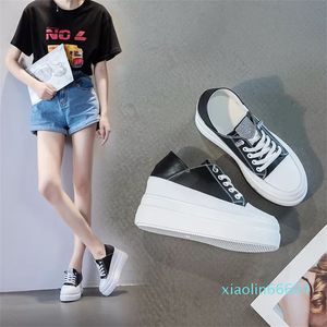 9cm Platform Wedge Sneakers Women Shoes Genuine Leather Slippers Shoes Spring Autumn Breathable Summer Shoes Sneakers