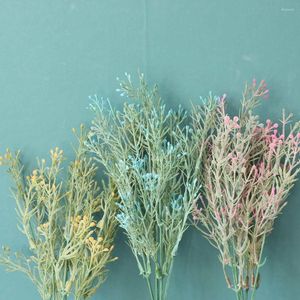 Dekorativa blommor konstgjorda blommorbönor fruktgrenar Fake Plastic Plant Decor Wedding Party Jul dekoration Bouquet Diy Home Garden