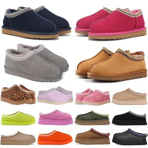 Women Tazz Kapcieczki Tasman Fur Slajdy Klasyczne nasiona gorczycy Ultra mini platforma But Slip-On Les Petites Suede Wook Seal Winter Designer Botows Rozmiar 35-43