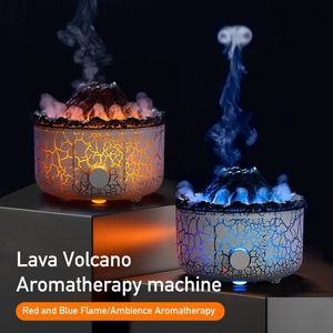 Diffusori di oli essenziali Lava Volcano Diffusore di oli essenziali d'aria con aroma di luce ambientale per ufficio camera da letto 231116