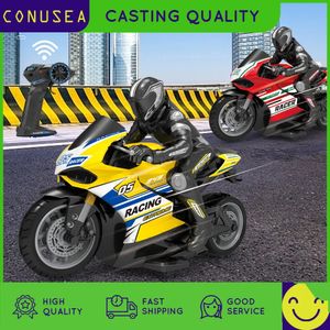 1 10 2 4G Yüksek Hızlı Uzaktan Kumanda RC Stunt Motosiklet Drift Arabası 30mins Sürücü Yarış Motosiklet Oyuncak Modeli 231117