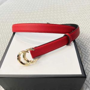 Women Designer Leather Belt Fashion Vintage Letter Smooth Buckle Casual Belts bredd 2,5 cm Lyxvarumärke Klädtillbehör Tunt midjebälte