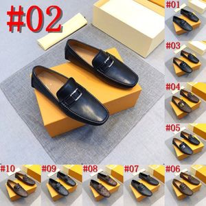 39Model mocka läder oxfords skor för designer män loafers skor avslappnad slip på lyx män klädskor kontor bröllop festskor man moccasins svart 38-47