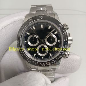 18 Style Real Photo Mens Chronograph Watch Men 40mm 116500 Black Dial Ceramic Bezel 904L Steel CAL.4130 Movement 116508 Mechanical Chrono Sport Automatic Watches