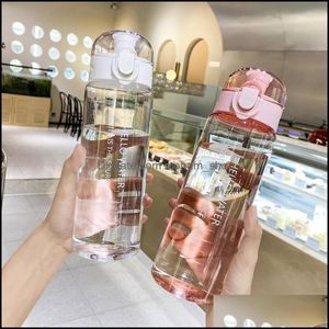 ウォーターボトル780ml/600mlスポーツポータブルボトルプラスチックカップティーフィルター飲酒ティーカップコーヒーマグ屋外カムキッチンツールドロップd otyip