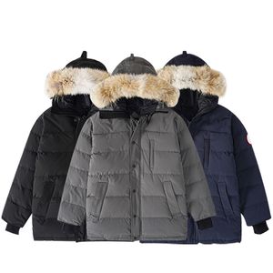 6 Farben Designerkleidung Top Qualität Kanada G14 Carson Parka Herrenmantel Damen Daunenjacke Wolf Echtpelz Weiße Entendaunen Warme Parkas Damenmäntel mit Abzeichen S-XXL