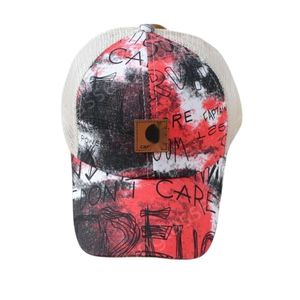 Carharrt 모자 디자이너 최고 품질 모자 여름 인쇄 야구 모자 캡 카우 헤드 해바라기 햇빛 모자 커플 외출 모자 선 스크린 모자