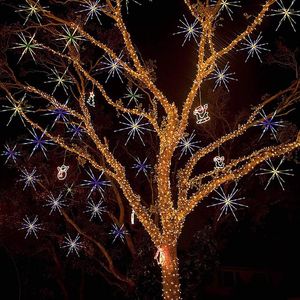 Chandeliers LED Exploding Star Lights Battery Operated Pendant Waterproof Atmosphere Props Remote Control For Window Decoration
