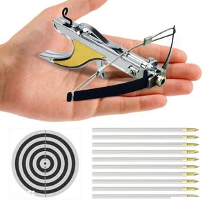 Novel Games Pocket Crossbow Mini Model Bow and Arrow Hunting Outdoor Miniature Art Craft Collectible For ADT Drop Leverans Toys Gif Dhoc4