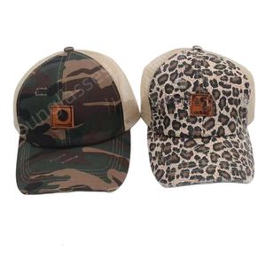 Carharrt Cap Designer de alta qualidade chapéu moderno boné de beisebol camuflagem leopard impressão verão suma chapéu de solteira solar chapéu de casal de casal