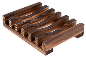 Natural Wooden Soap Dish Box Drain Soap Box Storage Rack Hand Washing Shower Soap Tray Holder Bathroom Wash Soap Holder