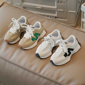 Sneakers Girls' Sports Shoes 2023 Autumn New Children's All-match Breathable Casual Shoes Boy Soft Soled Daddy Shoes T231117