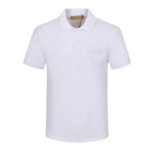 Yeni Moda Londra İngiltere Polo Gömlek Erkek Tasarımcılar Polo Gömlek Yüksek Sokak Nakış Baskı T gömlek Erkekler Yaz Pamuk Rahat tişörtleri M-3XL p23