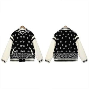 50 OFF ~ Rhude E High Street Arverhew Flower Błyskawica Raglan baseball koszulka dżersowa dżinsowa kurtka Para Coa Rhudecoat Kurtka