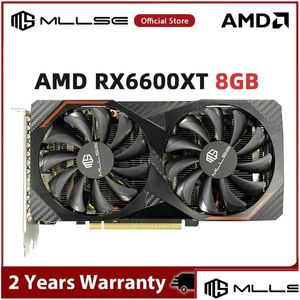 Graphics Cards 6600Xt 8G D6 Amd Gaming Video Card With 128Bit Gddr6 16Ghz 3Dp 3D Feature For Desktop Cardsgraphics Drop Delivery Compu Dh7Ga