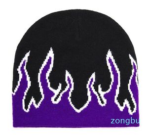 Japanische Streetwear Harajuku Beanie Kleiner Teufel Gestreifte Strickmütze Frauen Herbst Winter Motorhaube Niedliche Katzenohren