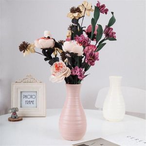 Vases Fall Resistant Nordic Style Living Room Decoration Home Decorations Dried Flower Vase Office Plastic