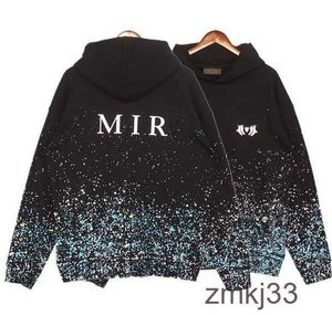 Designer Fashion Fog Hoodies Amirs Sweatshirts Am Hoodie A Miri Full Of Stars Sweatshirts Trend Letter Splashing Ink Dropping Jogger Mens Women Tracksuit Bhzd