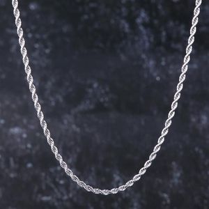Kedjor vita guld ed repkedja halsband singaporean venetian för män och kvinnor 3mm hiphop smycken kulturer 232d