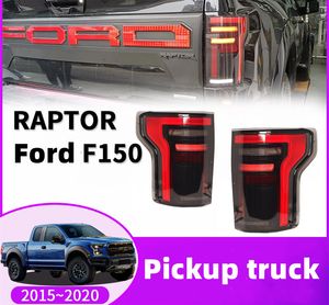 Ford Raptor için Otomatik LED arka lamba F150 20 15-20 20 Pikap arka lamba montaj frenini tersine çeviren arka lambalar aksesuarları