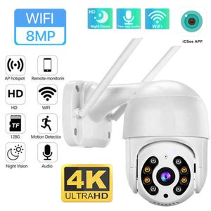 New 8MP 4K HD IP Camera 5MP Outdoor iCSee Wifi Camera PTZ Security CCTV Camera Human Detection Night Vision Video CCTV Surveillance