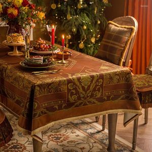 Masa bezi retro retro masa örtüsü klasik dekoratif toz giyinme masası yuvarlak kapak kırmızı festival parti dekor