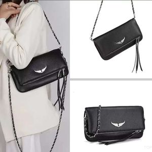 Designer ZV Luxury Womens Bags Wings Diamond Ironing Messenger in pelle di pecora in pelle di pecora Zadig Et Voltaire Borse a traco