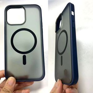 Magische magnetische Magsafing-Handyhüllen, TPU-PC-Hülle für iPhone 14/14 Pro/14 Pro Max/14 Plus, magnetisch, kabelloses Ladegerät, stoßfeste Schutzhülle