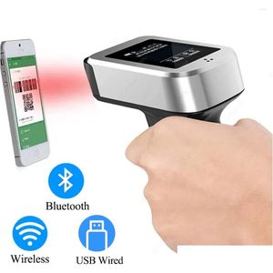 Scanners Wireless 2D Scanner QR Code Bluetooth Barcod Portable Android Bar Reader Handheld Datamatrix Drop Delivery Computers Networki DHRVP