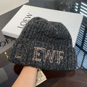 Mode gewebte Hut Dame Designer Beanie Mütze Herren Kaschmir Loewf Strickmütze Winter warme Wollmütze Hochwertiges Geschenk