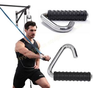 Akcesoria 2PCS Hook fitness Uchwyt do LAT Pulldown Kabel kablowy Pulley Up Chwyty Antyplip Resistance Band Maching 9797627