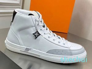 Rivoli Trainers High Top Shoes Luxurys Designers Sneaker Luxemburg Lace Up Vintage Casual Shoe Chaussures Calfskin Tattoo Trainer 565656