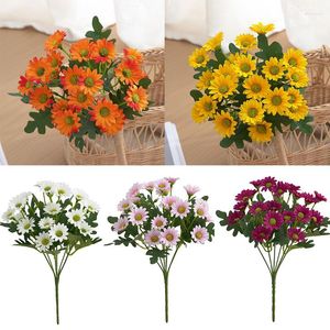 Dekorativa blommor krysantemumsimulering Bukett Small Daisy Pastoral Home Decoration Flower Hopping Orchid Chamomile