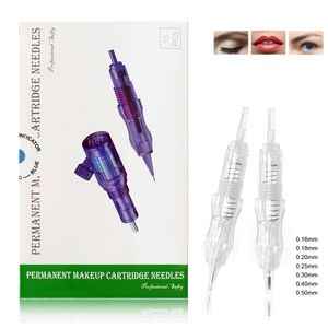 Tattoo Needles 10Pcs Permanent Makeup Machine Eyebrow Lips Cartridge 1RL2R3RL579RL for Permanet Pen 230417