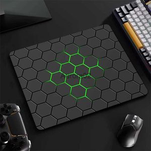 Muskuddar handled vilar hexagon gaming mus pad xs dator bärbar gummi liten muspad för pc gamer skrivbord dekoration kontor mus matta skrivmat mattan yq231117