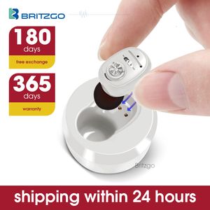 Other Health Beauty Items Brizgo Rechargeable Hearing Aid Mini Invisible Digital Sound Amplifier for Deafness Elderly Wireless to Severe Loss 230417
