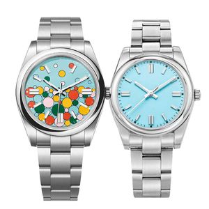 Mens 시계 디자이너 시계 고품질 자동 사파이어 31/36/41mm 기계식 스테인리스 스틸 애호가 Montre Blue Pink Watch Movement Watchs