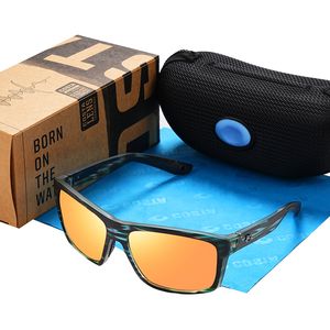 Óculos de sol esportivos polarizados para homens e mulheres Costa Óculos de sol ao ar livre para homens Slack Tide Black Shades Goggle UV400