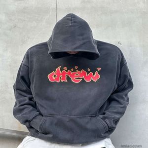 Designer hoodie mäns tröjor mode streetwear drog huva tröja båda män kvinnor plysch tjockt tvättad i höst vinter gamla nya amerikanska trendiga brar par