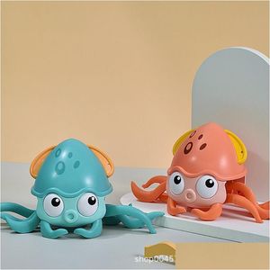 Bath Toys Octopus Toy Mtifunctional Childrens Swimming Pool Pl Rope Interactive Gift Drop Delivery Baby Kids Maternity Shower Dhjhk