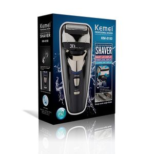 Kemei KM-8150Z Raffitto elettrico per uomini Razor bagnato a secco a secco per capelli ricaricabile per capelli da rasatura da uomo