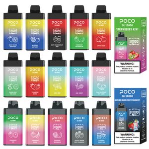 Femstjärniga ångor Poco BL10000 puff engångsvapssmak Blueberry Puff Fume Recargable E Cigarrillo Vape 15ml Juice Pocovape Puffs 10K Vaper