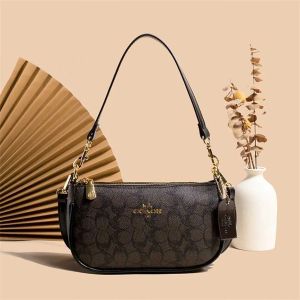 Bag 2024 Designer Bag Underarm Bag New Printed Mahjong French Versatile Double Strap Small Body Fashion Carrying