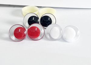 Cardigan 20pcs 12mm 14 16 18 20 25 30mm 3D Comical round Clear white black red pupiltoy eyes strange with hard washer 231117