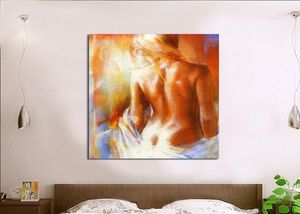 Handgemaltes sexy nacktes Ölgemälde moderne abstrakte Leinwand-Wand-Kunst-Wohnkultur handgemachte nackte Frauen-Gemälde Bild 6170012