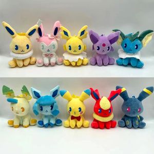 Tillverkare grossist 10 stilar med 20 cm bikachu ibu plysch leksaker tecknad film och tv perifera dockor för barns gåvor