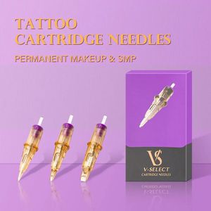 Tatueringsnålar EZ Ink Cartridge Tattoo Needle V System Micro Pigment Permanent Makeup Eyeliner Lipstick Beads 231117