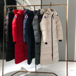 Kobieta futra puffer płaszcza moda długa parkas płaszcza zima klasyczny wzór dół kurtki designerskie damskie puff kurtka wierzchnia wierzchnia wysokiej jakości 23fw moda nowe produkty