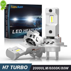 Yeni 2pcs Canbus H7 LED Farlar 1 1 Mini Boyut Far Kablosuz 18000lm CSP CHIPS Turbo 55W LED H7 Işık Araba Ampulü 6500K Beyaz