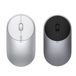 Nyaste original MI Portable Mice 2 4-DPI 4.0 RF 2,4 GHz aluminiummetall ABS för bärbar dator Optisk trådlös Xiaomi-mus